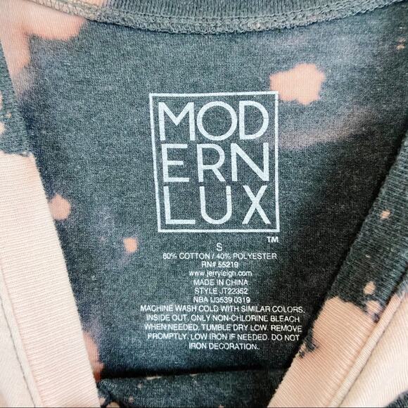 Custom Bleached Good Vibes Cropped Tee Sz S - Picture 5 of 5